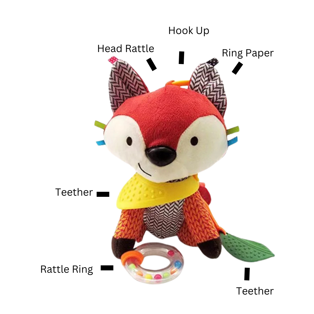 Plush Animal Stroller Toy Baby Explores