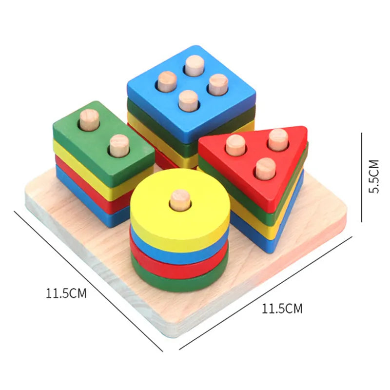 Wooden Square Stacking Toy