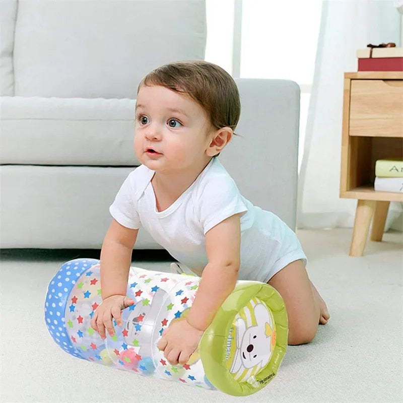 Inflatable Roller Baby Bell Crawling Practice Toy