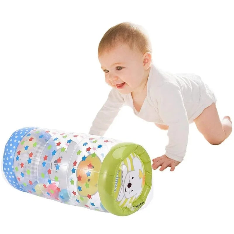 Inflatable Roller Baby Bell Crawling Practice Toy