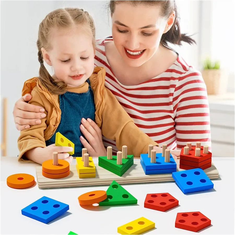 Wooden Sorting Stacking Toy