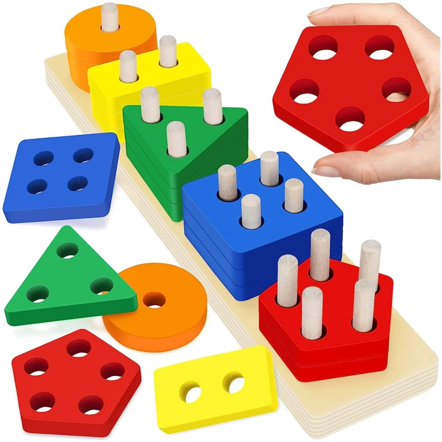 Wooden Sorting Stacking Toy