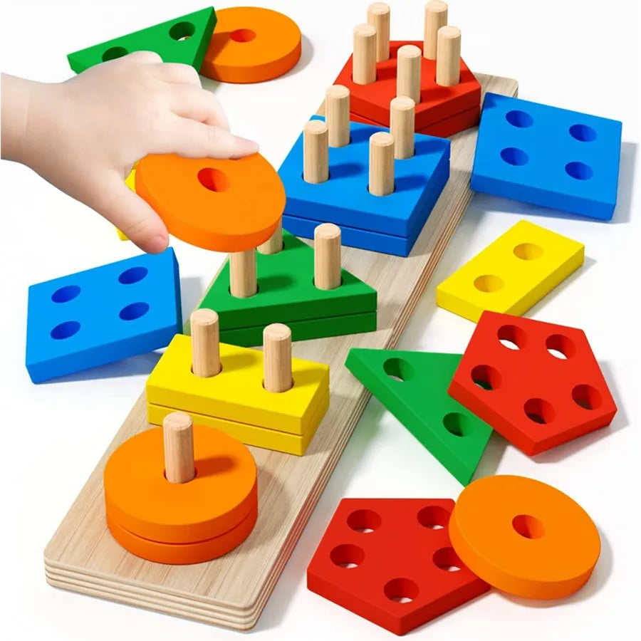 Wooden Sorting Stacking Toy