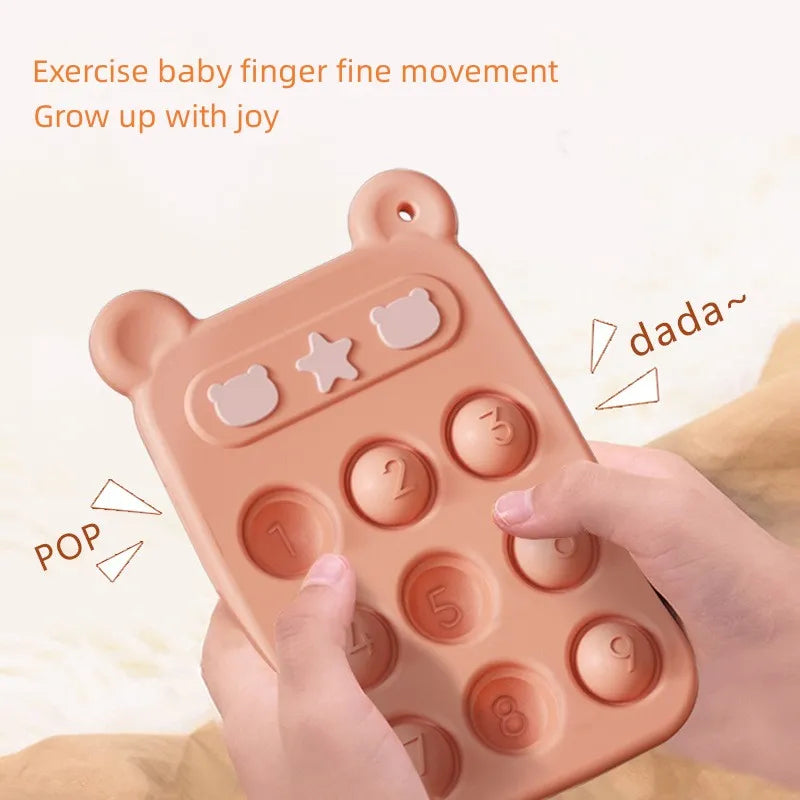 Silicone Phone Press Teether