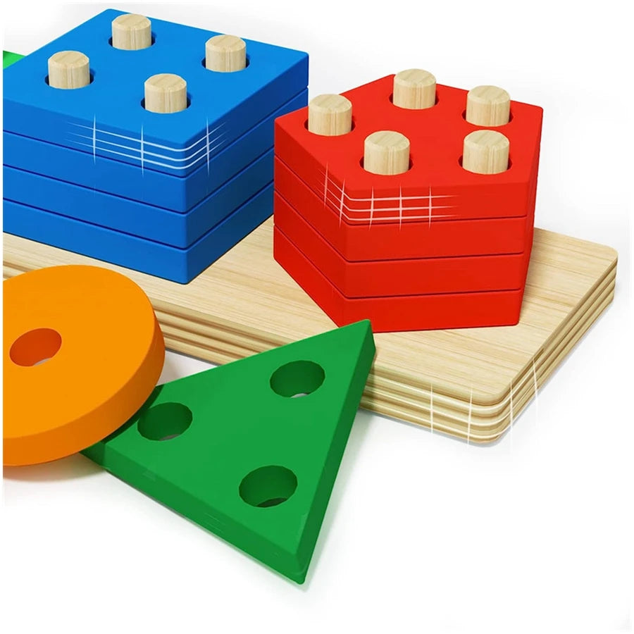 Wooden Sorting Stacking Toy