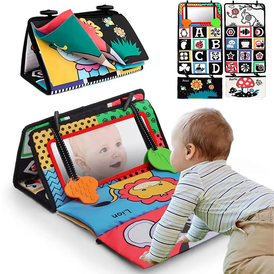 Black And White Sensory Mirror Play Mat Toy