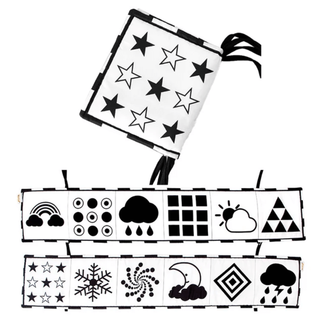 Baby Book Black and White Sensory Cloth Book Baby Explores