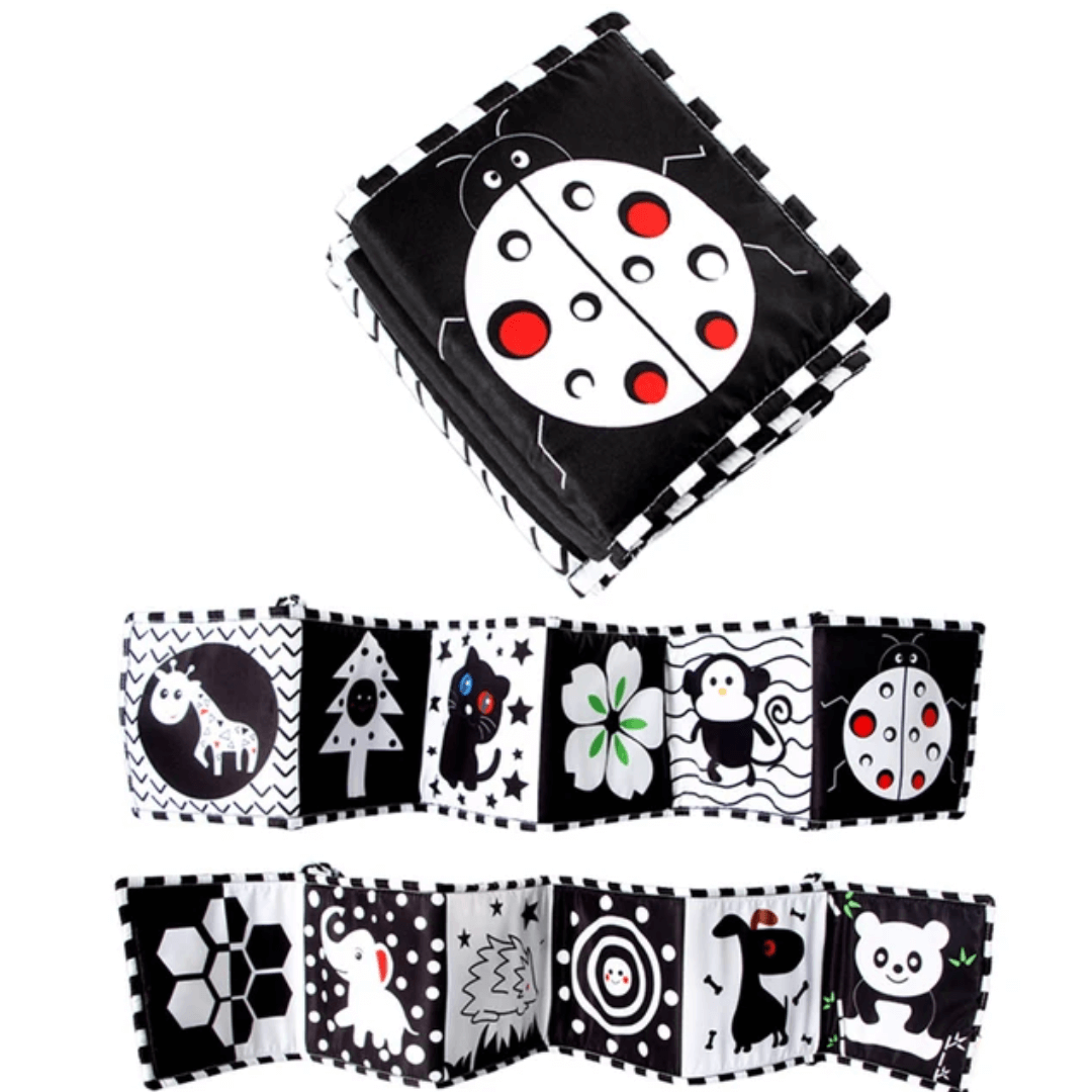 Baby Book Black and White Sensory Cloth Book Baby Explores