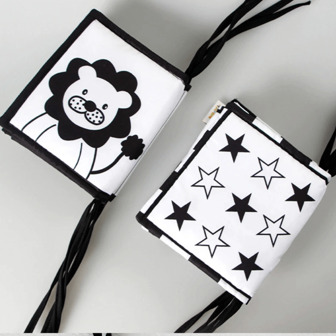 Baby Book Black and White Sensory Cloth Book Baby Explores